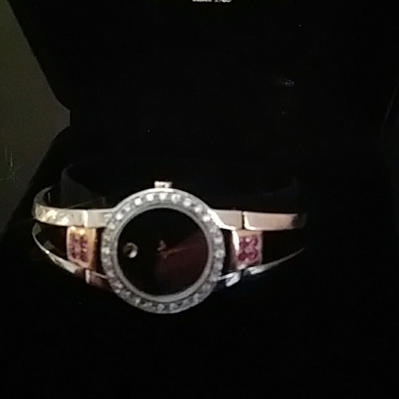 Womens Custom Movado Watch w Diamonds and Rubies